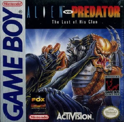 Alien vs Predator box art for GameBoy